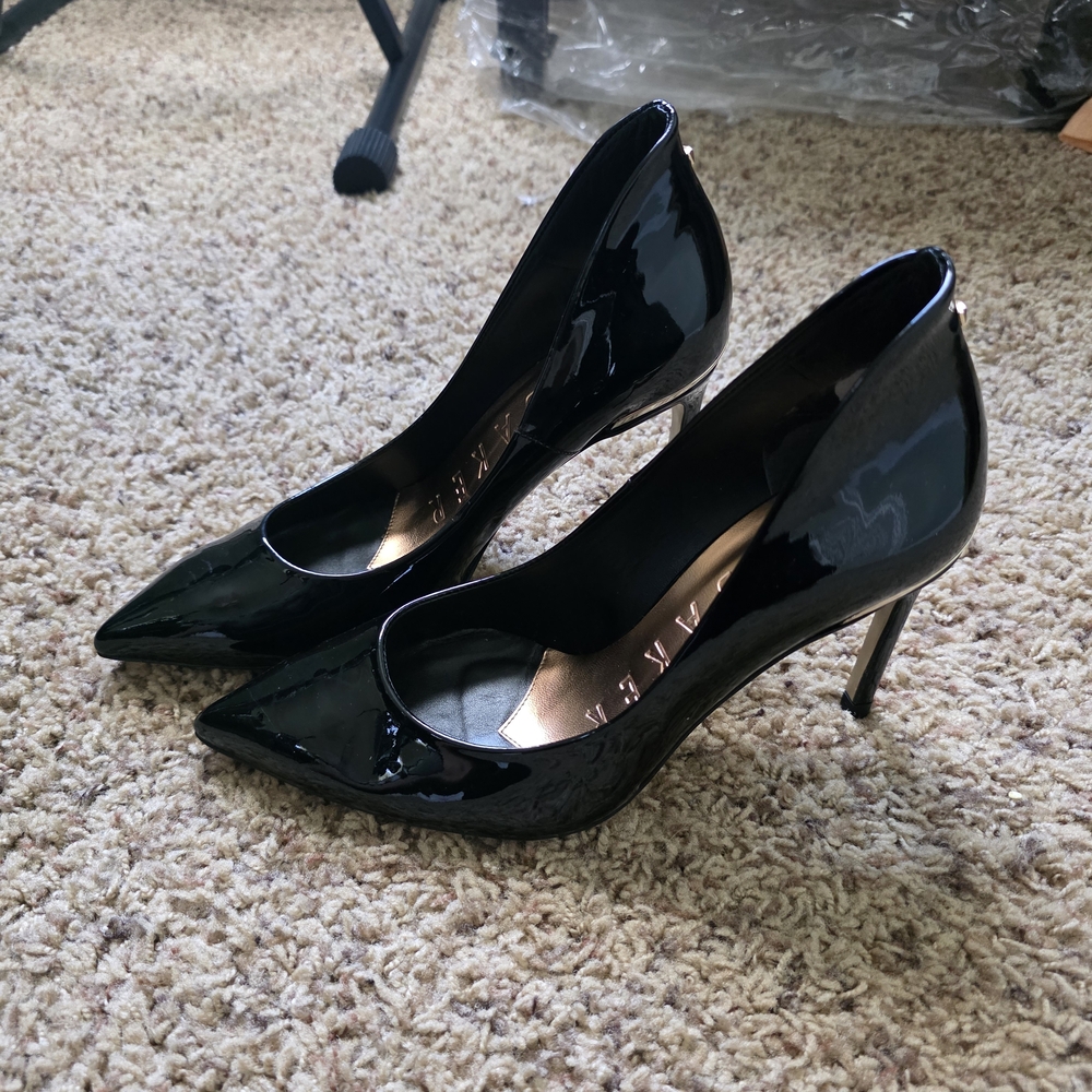 Ted Baker Black Patent Leather Heels